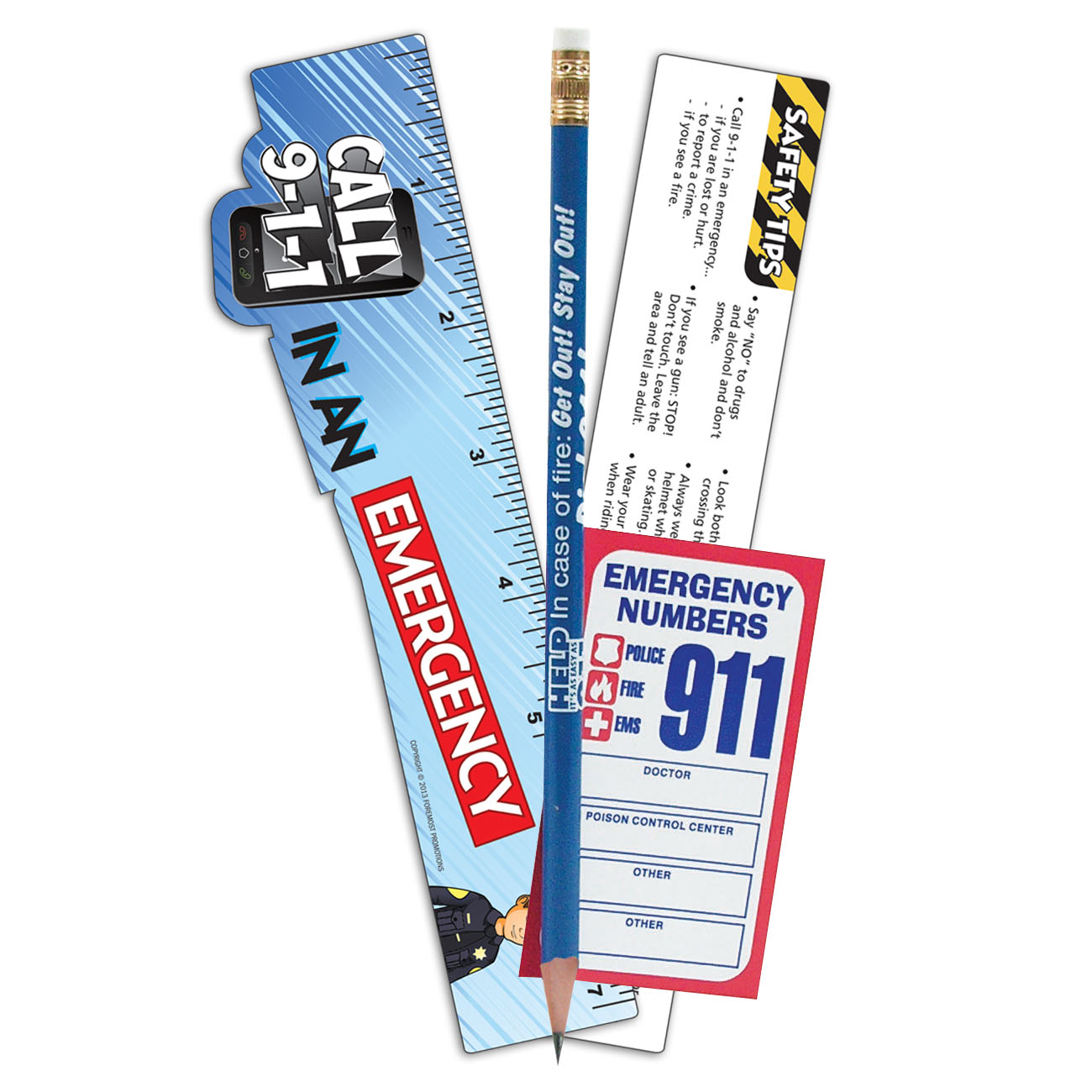 Product Photo 1 Dial 911 Police Teaching Aid Kit, Stock