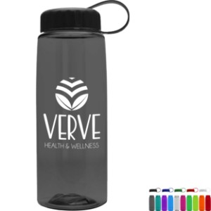 Flair Tritan™ Wide Mouth Sports Bottle, 26oz. - Tethered Lid - GY6106