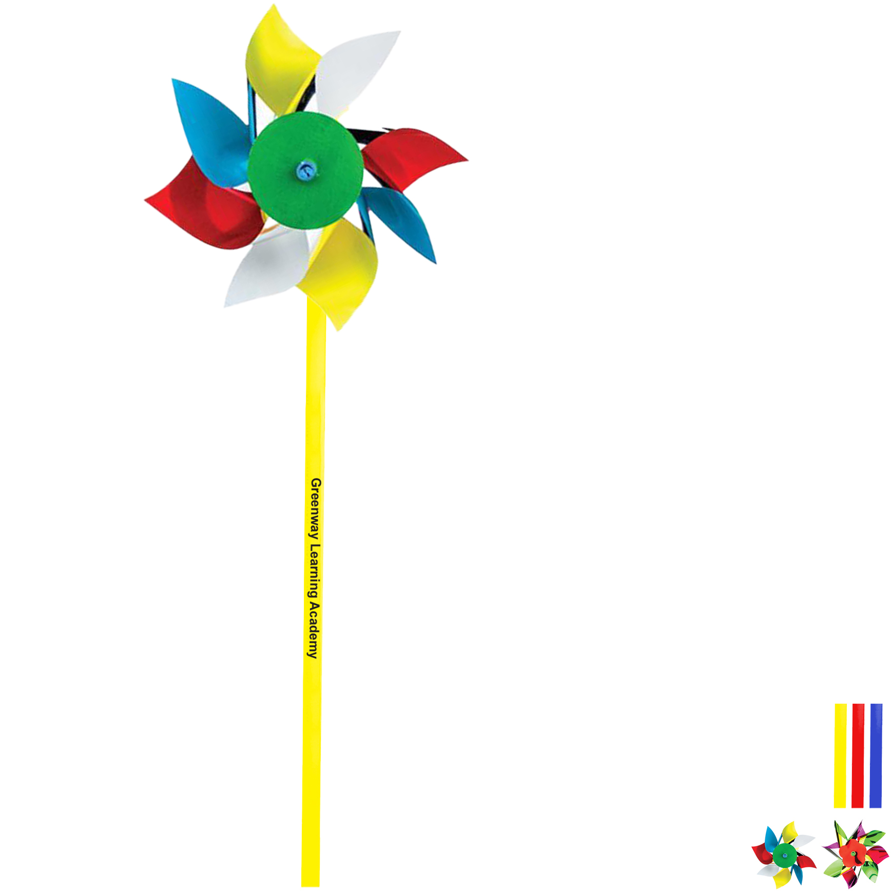 Product Photo 1 Bright Multi-Colored Pinwheel, 4"