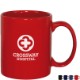 Classic C-Shaped Handle Ceramic Mug, 11oz. - Colors