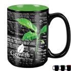 Photo 11 Mighty Two-Tone Black Ceramic Mug, 15oz.
