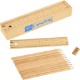 Colored Pencil Set In Wooden Ruler Box