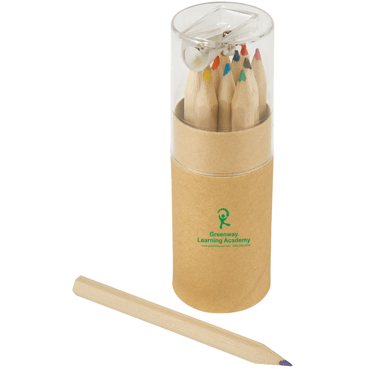 Product Photo 1 Colored Pencil 12-Piece Set in Tube w/ Sharpener