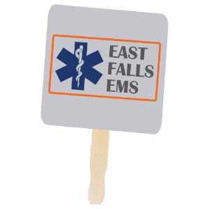 Square Hand Fan, Full Color Imprint - AK9089