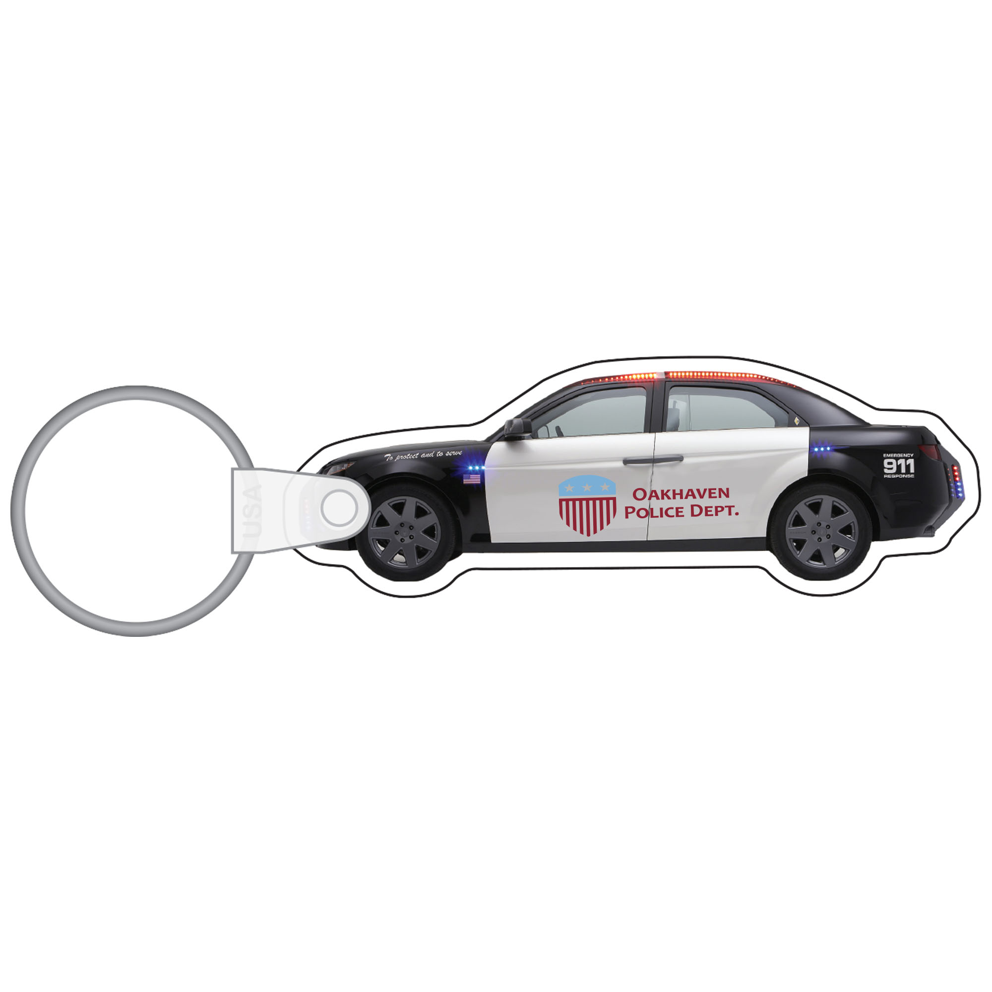 Product Photo 1 Police Car Soft Vinyl Key Tag