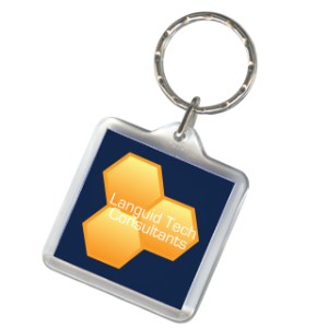 Square Acrylic Key Tag - EX1090