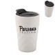 Golf Ball Dimpled Ceramic Travel Mug, 10oz.