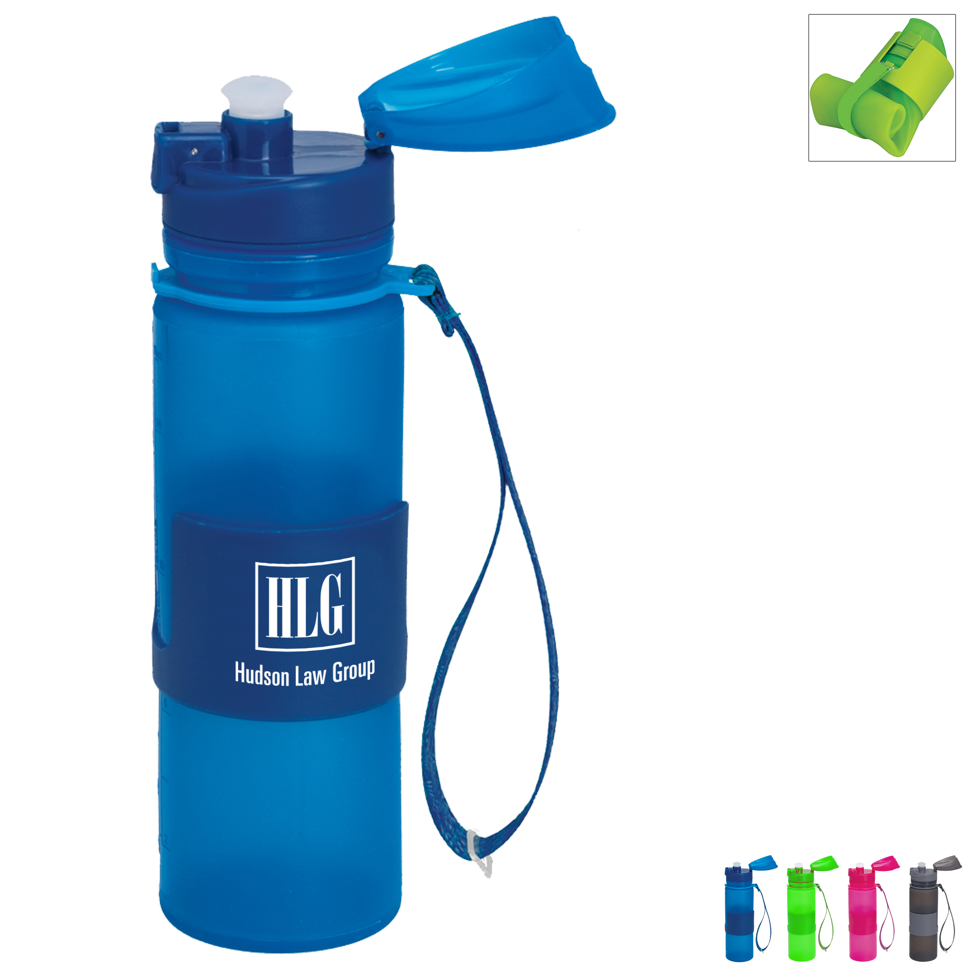 Product Photo 1 Foldable Silicone Travel Bottle, 20oz.