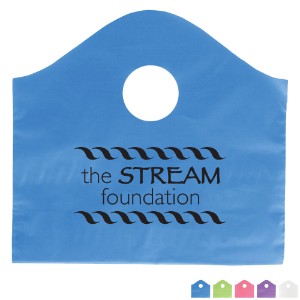 Frosted Super Wave Handle Bag, 11" x 12" - WP2050