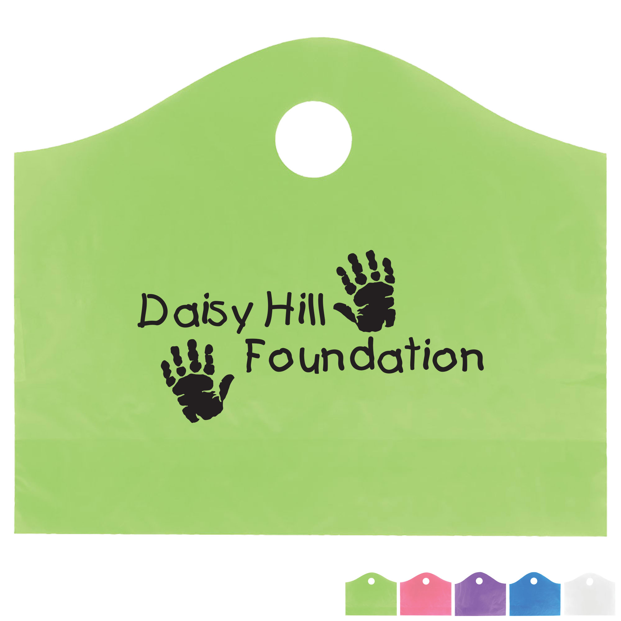 Product Photo 1 Frosted Super Wave Handle Bag, 15" x 18"