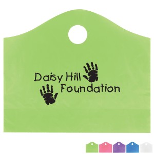 Frosted Super Wave Handle Bag, 15" x 18" - WP2055