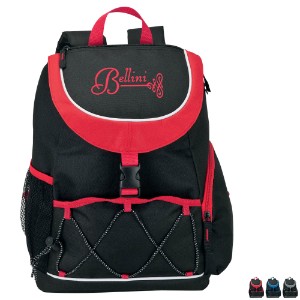 Sporty PEVA Lined 18-Can Backpack Cooler - LG1522