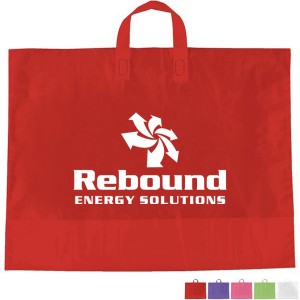 Color Frosted Soft Loop Handle Bag, 18" x 22" - WP2080