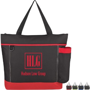 Journey Large Drink Bottle Pocket 600D Tote Bag - HT3252
