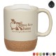 Quiver Cork Base Ceramic Mug, 14oz.