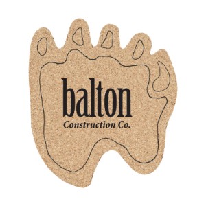 Paw Cork Coaster, 4-1/4" - NN1070