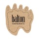 Paw Cork Coaster, 4-1/4"