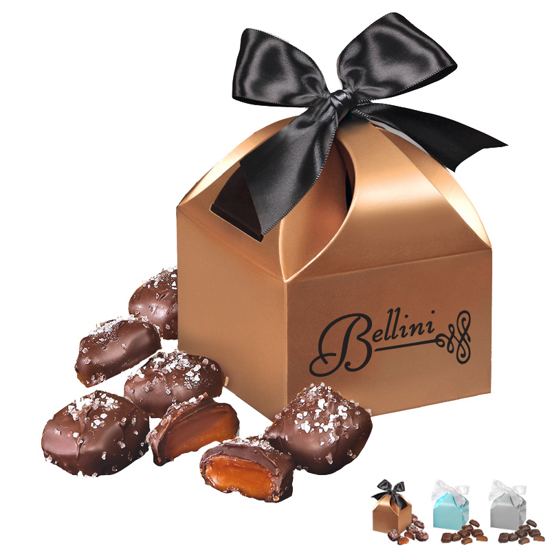 Product Photo 1 Chocolate Sea Salt Caramels in Domed Gift Box