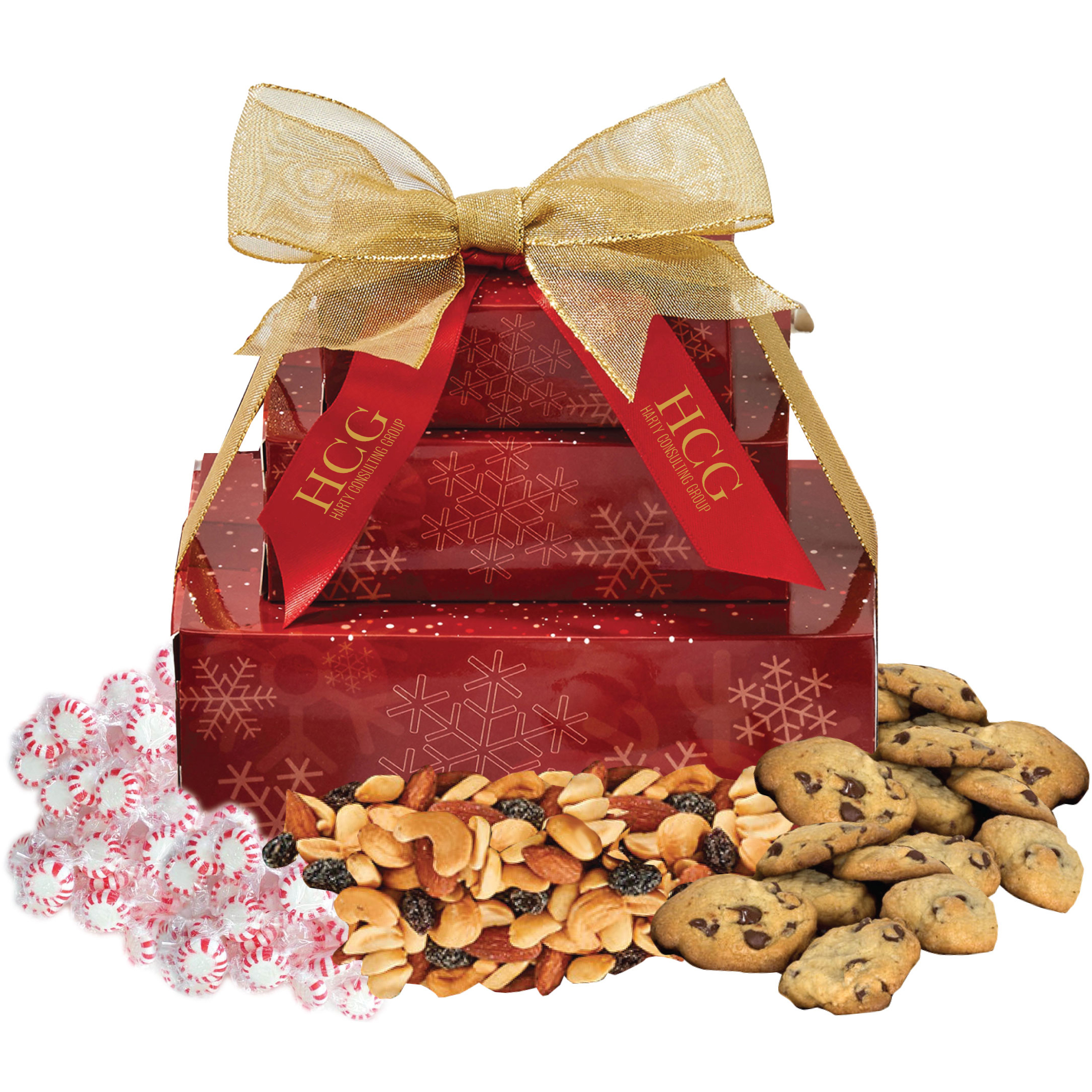 Product Photo 1 Red Snowflake Three Tier Tower Assortment 1