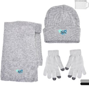 Acrylic Hat, Scarf & Touch Screen Gloves Gift Set - AK9803