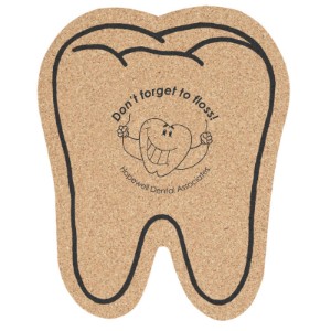 Tooth Cork Coaster, 5-1/2" - NN1105