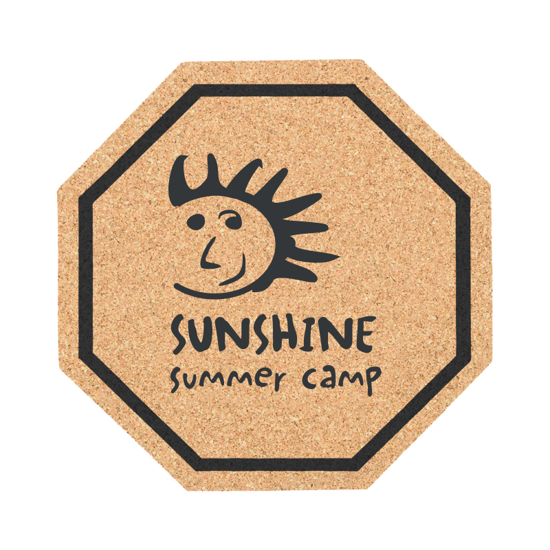 Product Photo 1 Stop Sign Cork Coaster, 4-1/2"