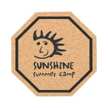 Stop Sign Cork Coaster, 4-1/2"