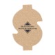 Dollar Sign Cork Coaster, 6"