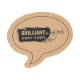 Speech Bubble Cork Coaster, 5-1/2"