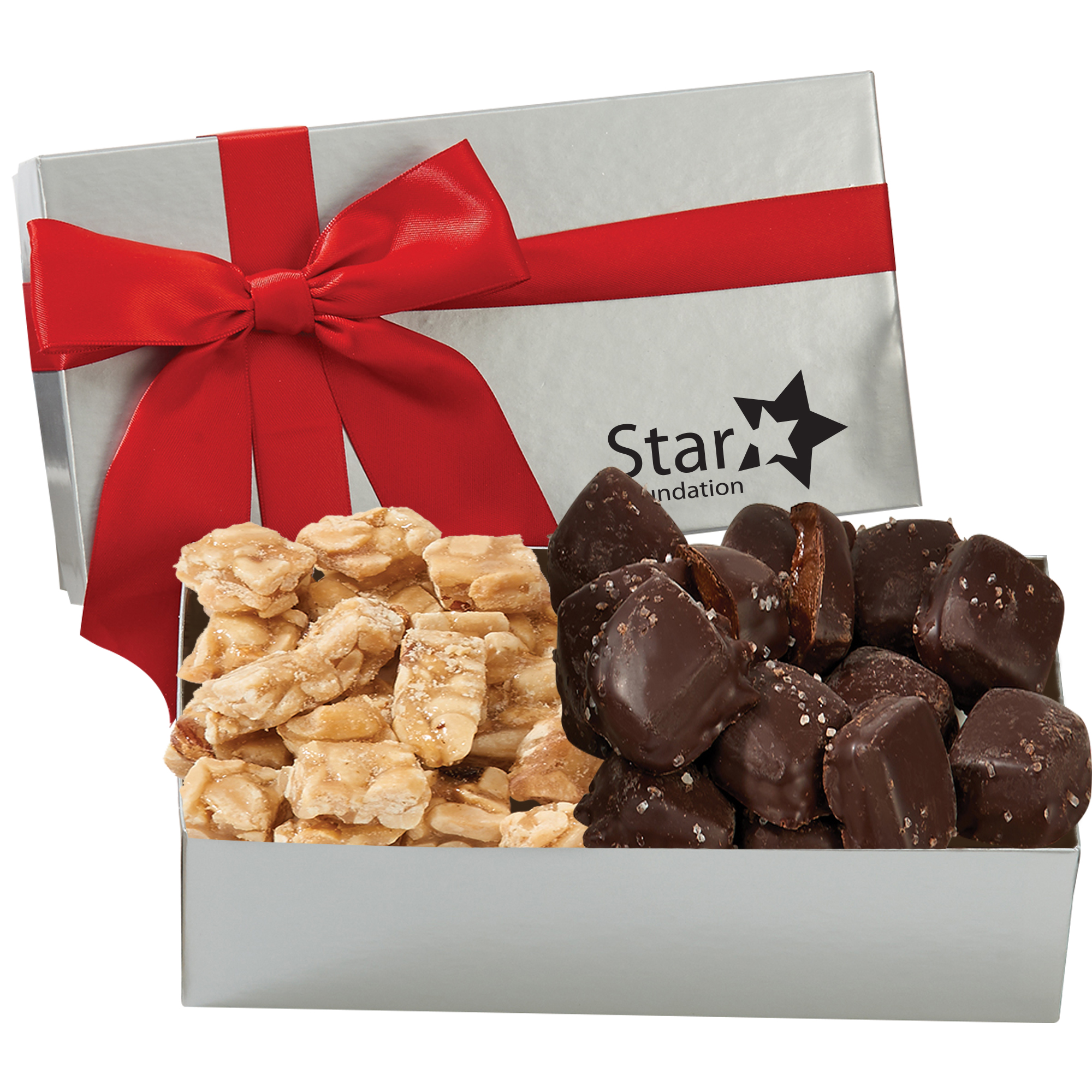 Product Photo 1 Executive Box w/ Sea Salt Caramels & Peanut Crunch Squares