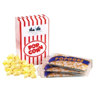 Microwave Popcorn in Custom Box, 3 Bags - ZA4035