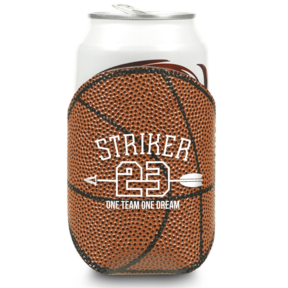 Product Photo 1 Pebbled Leather Basketball Can Cooler