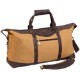 Utah Canyon Buffalo Leather and Canvas Duffel Bag, 22"