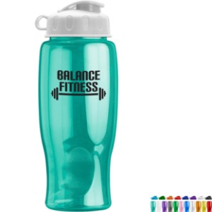 Transparent Grip Poly-Pure Sport Bottle, 27oz. - Flip Top Lid - GY1750