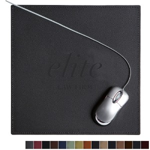 Square Leather Executive Mouse Pad, 9" x 9" - CM1120