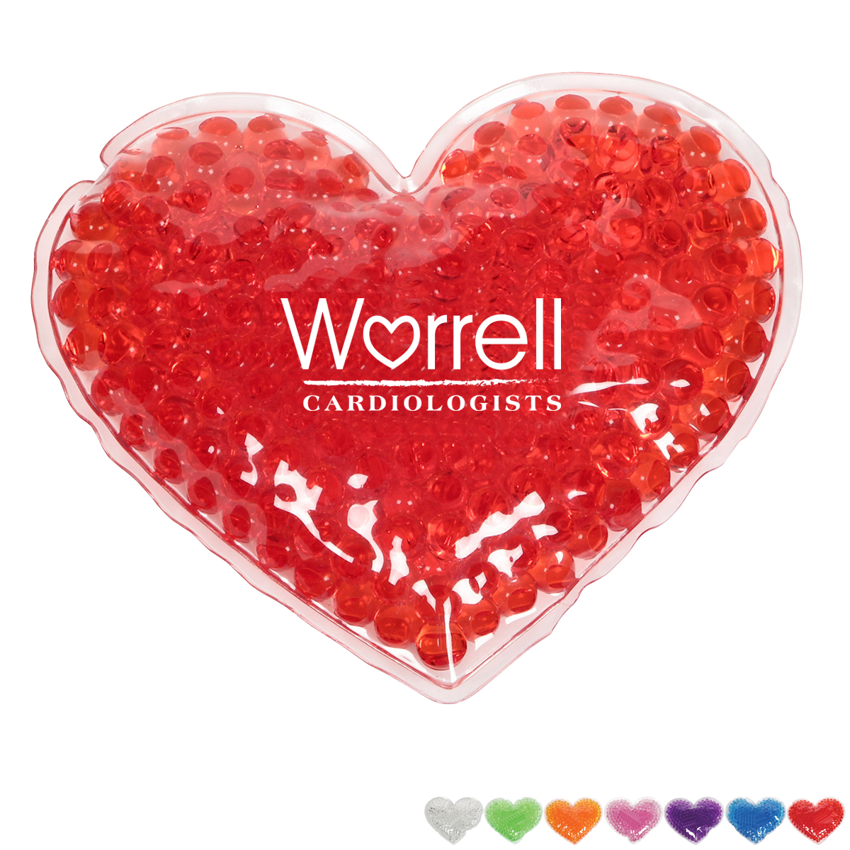 Product Photo 1 Large Heart Aqua Pearls Gel Hot/Cold Pack