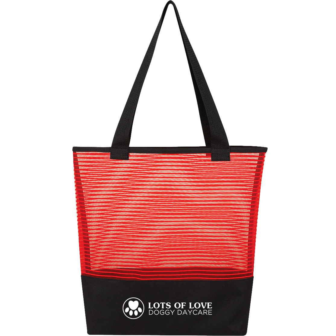 Product Photo 1 Sheer Mesh Pinstripe Tote Bag