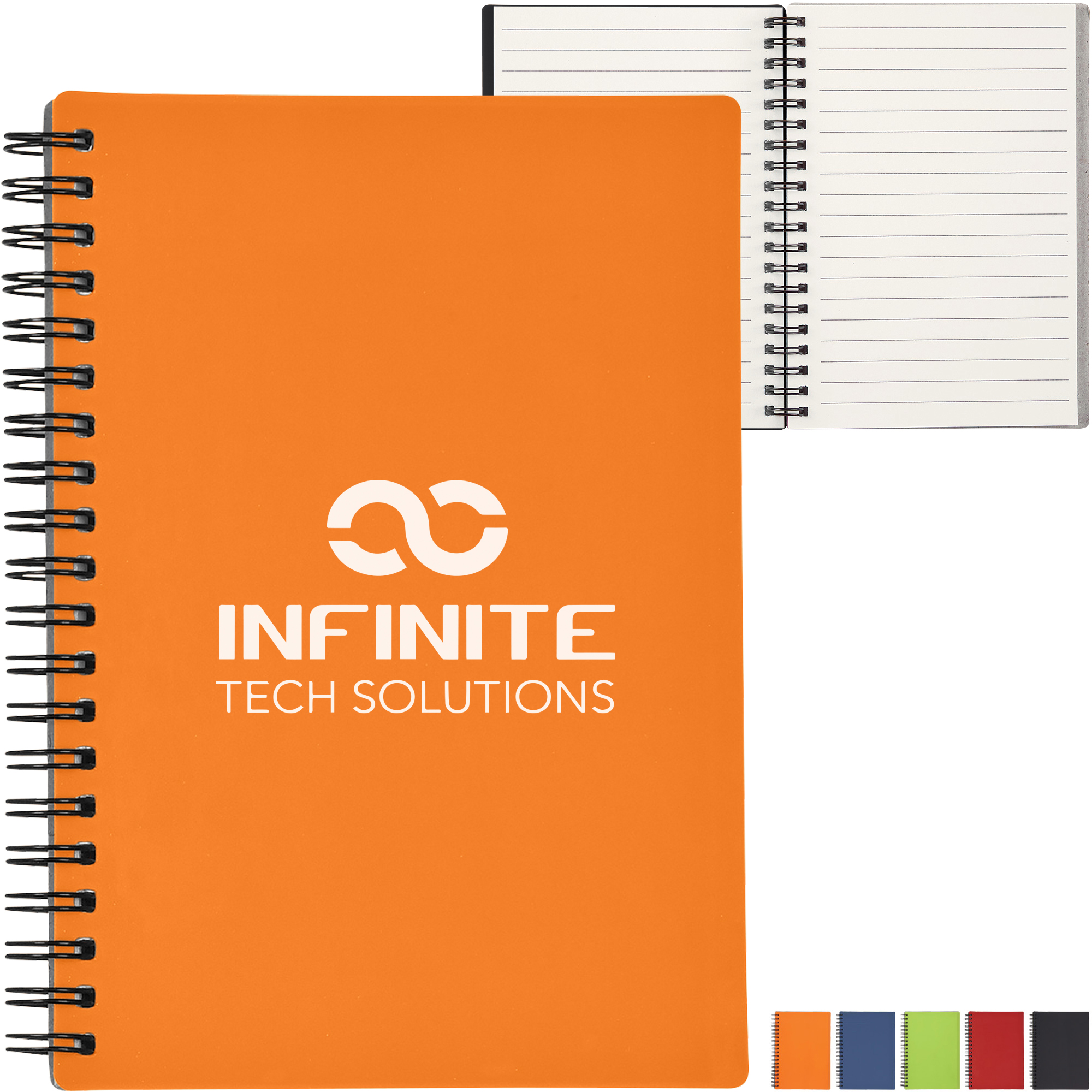 Product Photo 1 Rubbery Spiral Notebook, 5" X 7"