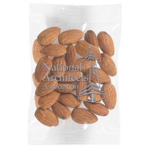Raw Almonds Healthy Snax Bag, 1oz. - MD6819
