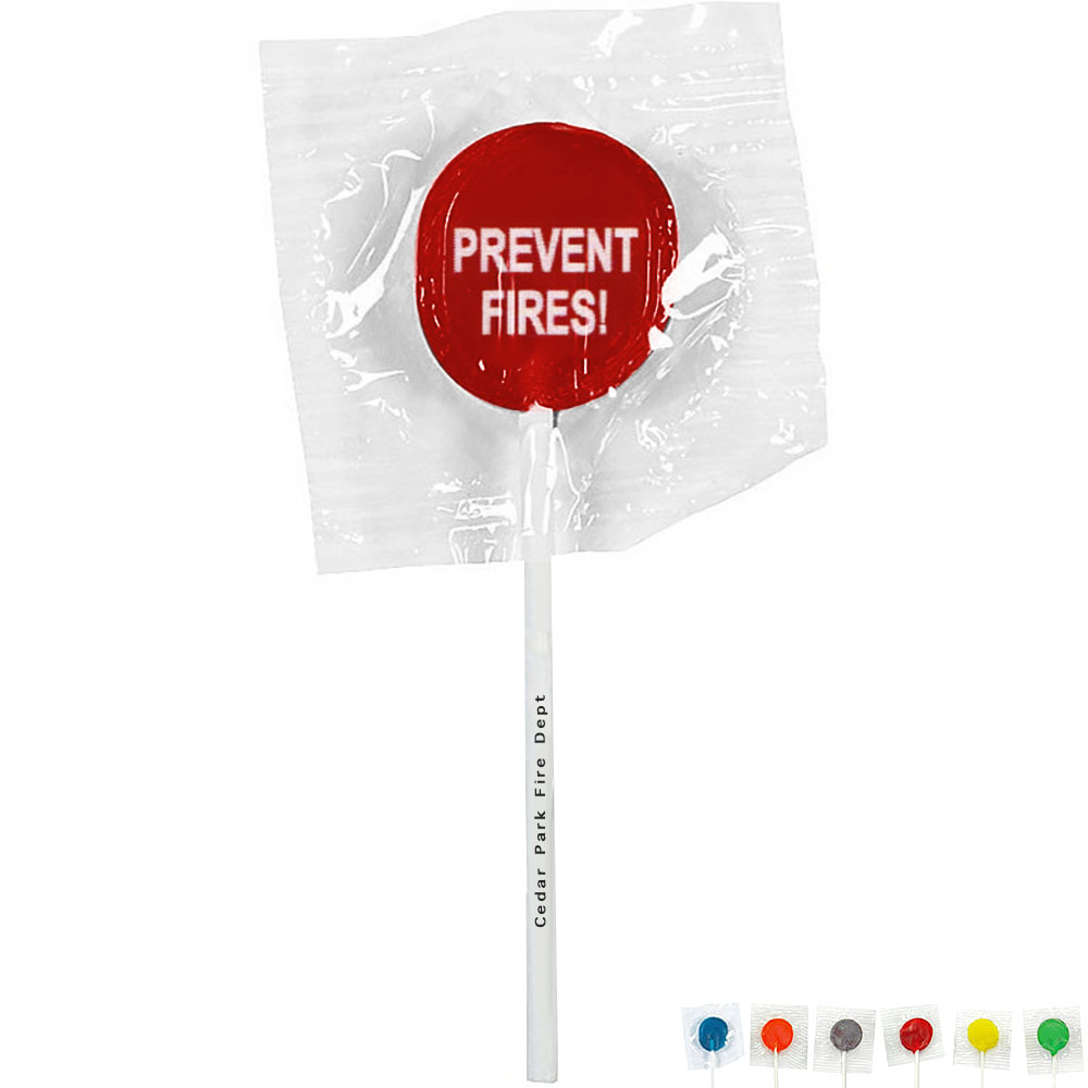 Product Photo 1 Prevent Fires Design, Custom Lollipops