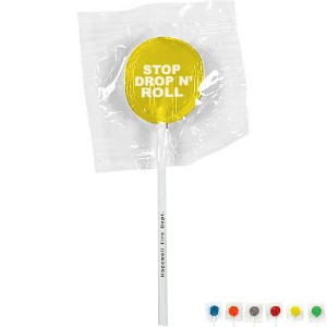 Stop Drop & Roll Design, Custom Lollipops - GP1100