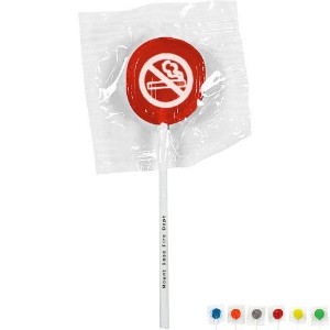 No Smoking Symbol Design, Custom Lollipops - GP1300