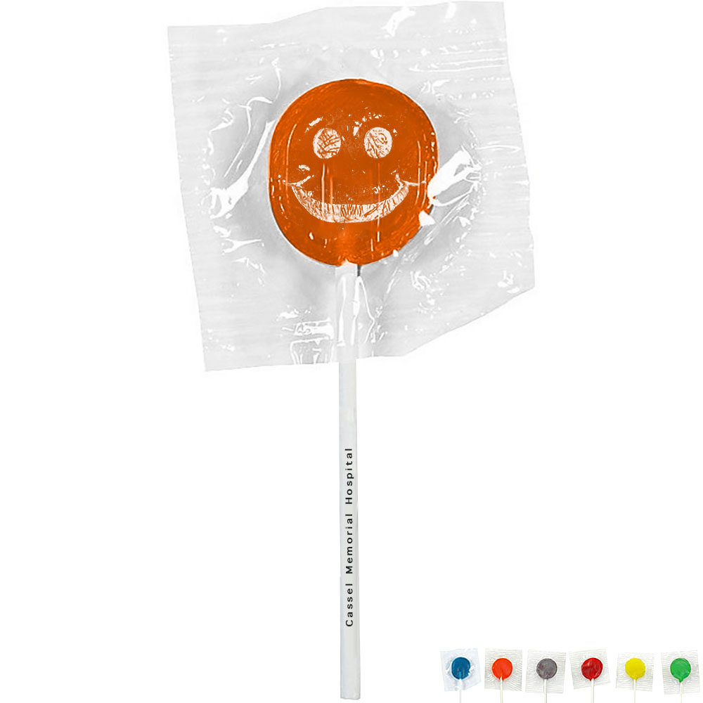 Product Photo 1 Smiley Face Design, Custom Lollipops