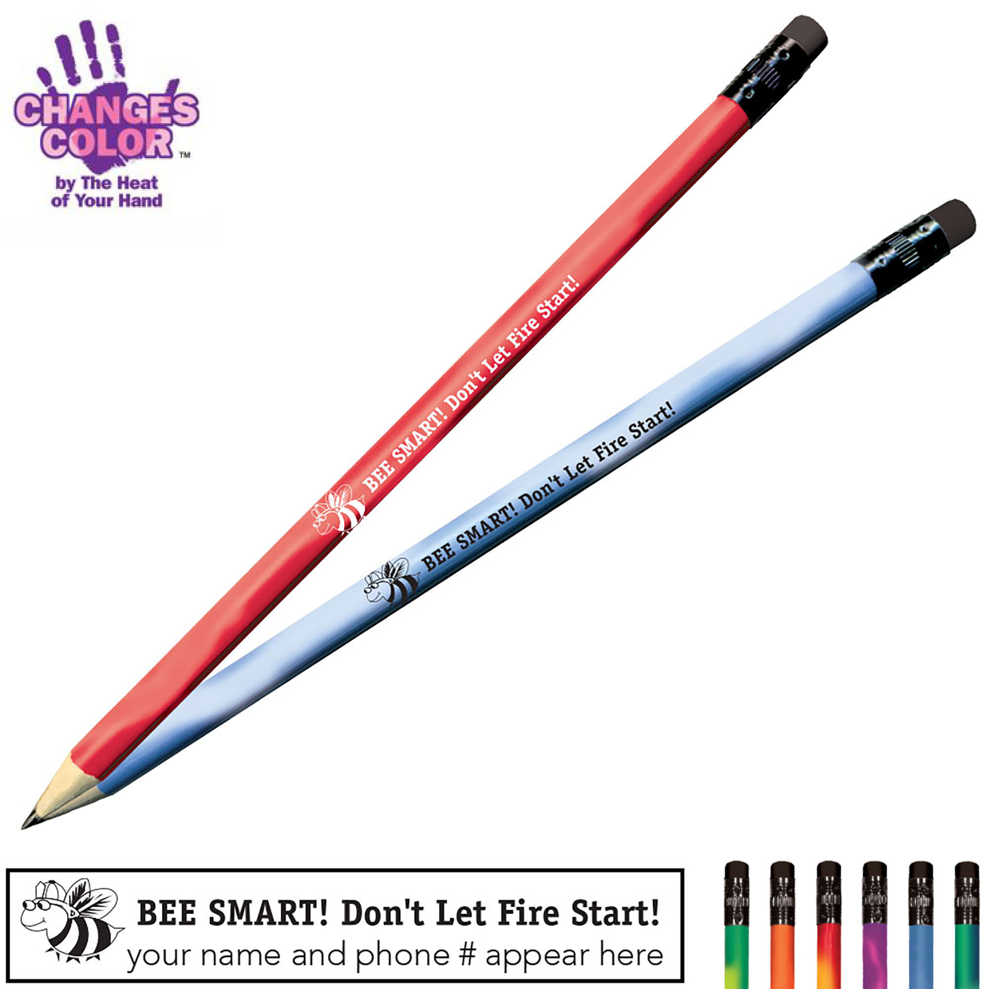 Product Photo 1 Bee Smart Don't Let Fire Start Mood Color Changing Pencil