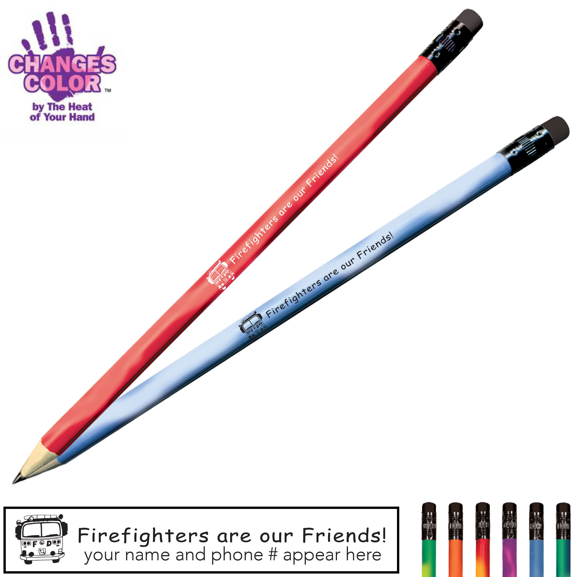 Product Photo 1 Firefighters are our Friends Mood Color Changing Pencil
