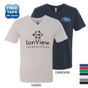 Next Level® Tri-Blend Men's V Neck Tee - WJ3328