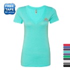 Photo 1 Next Level® Tri-Blend Ladies' Deep V Neck Tee