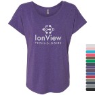 Photo 2 Next Level® Tri-Blend Ladies' Dolman Tee