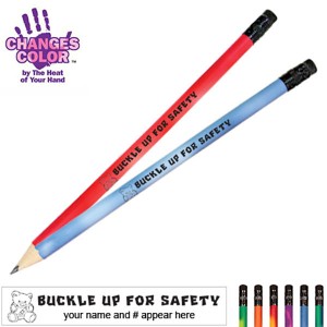 Buckle Up For Safety Mood Color Changing Pencil - PCL211
