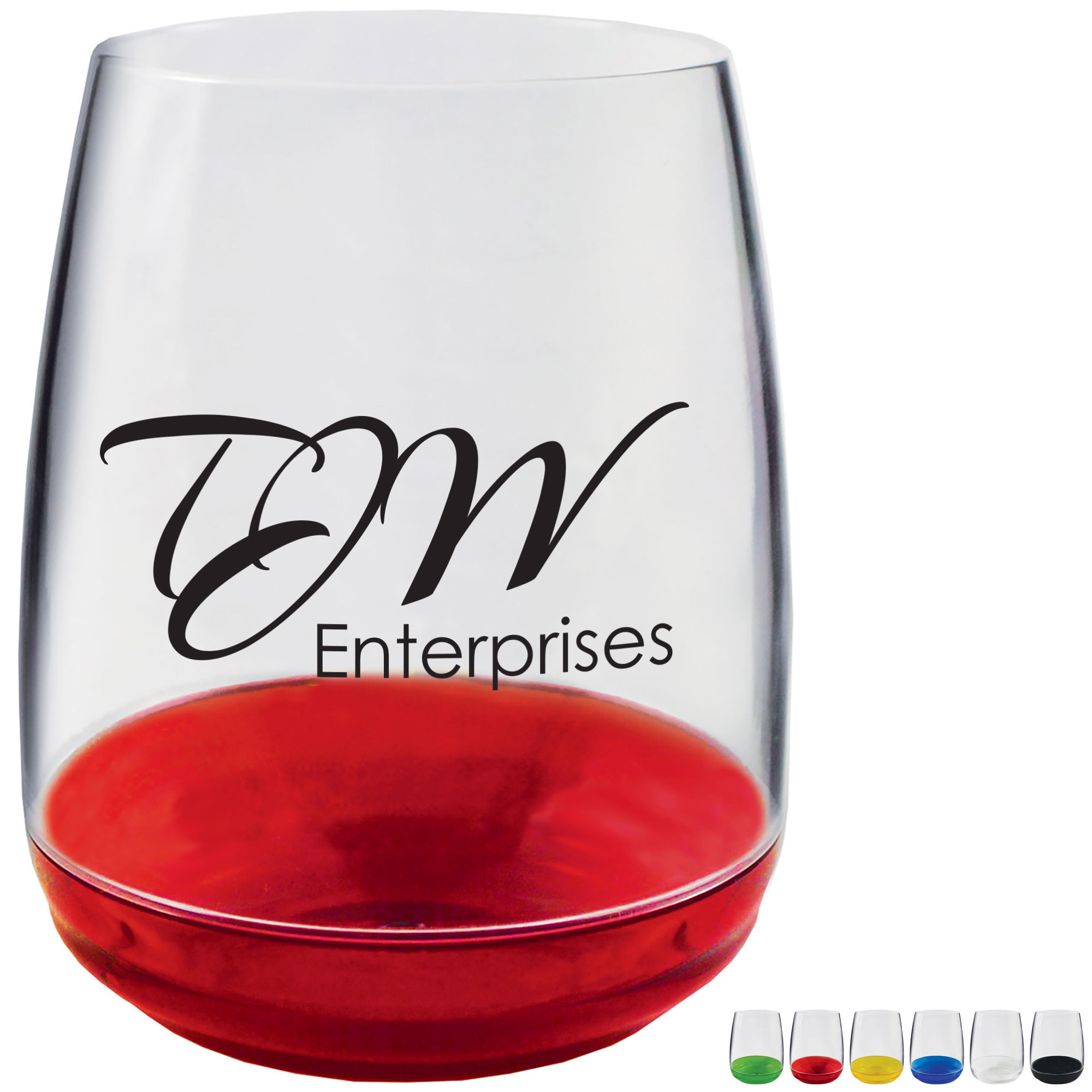 Product Photo 1 Plastic Stemless Wine Glass, 12oz.